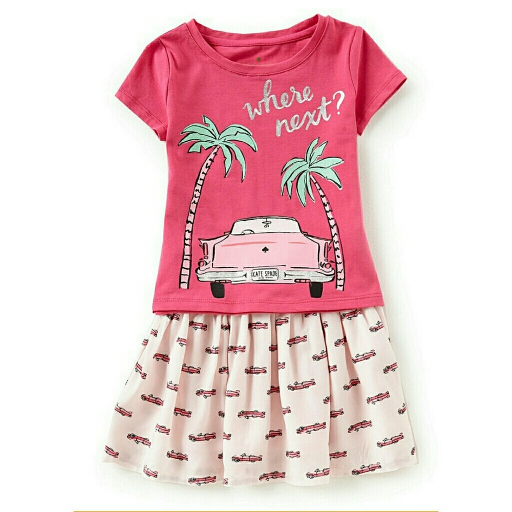 Kate Spade shirt and skirt outfit